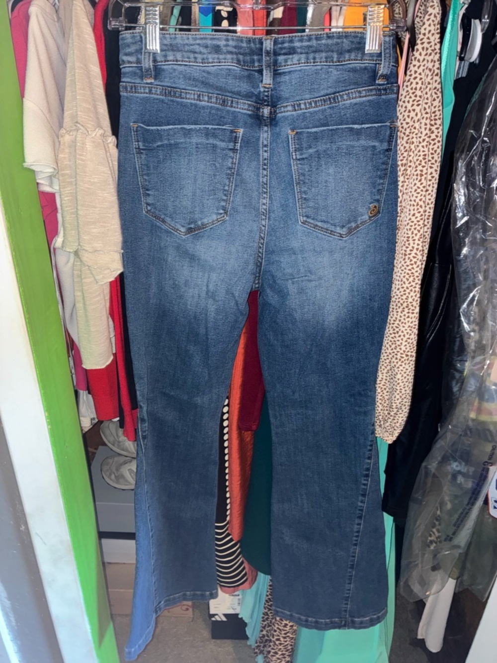 Indigo Rein Mid-Rise Blue Flare Jeans - Picture 3 of 4
